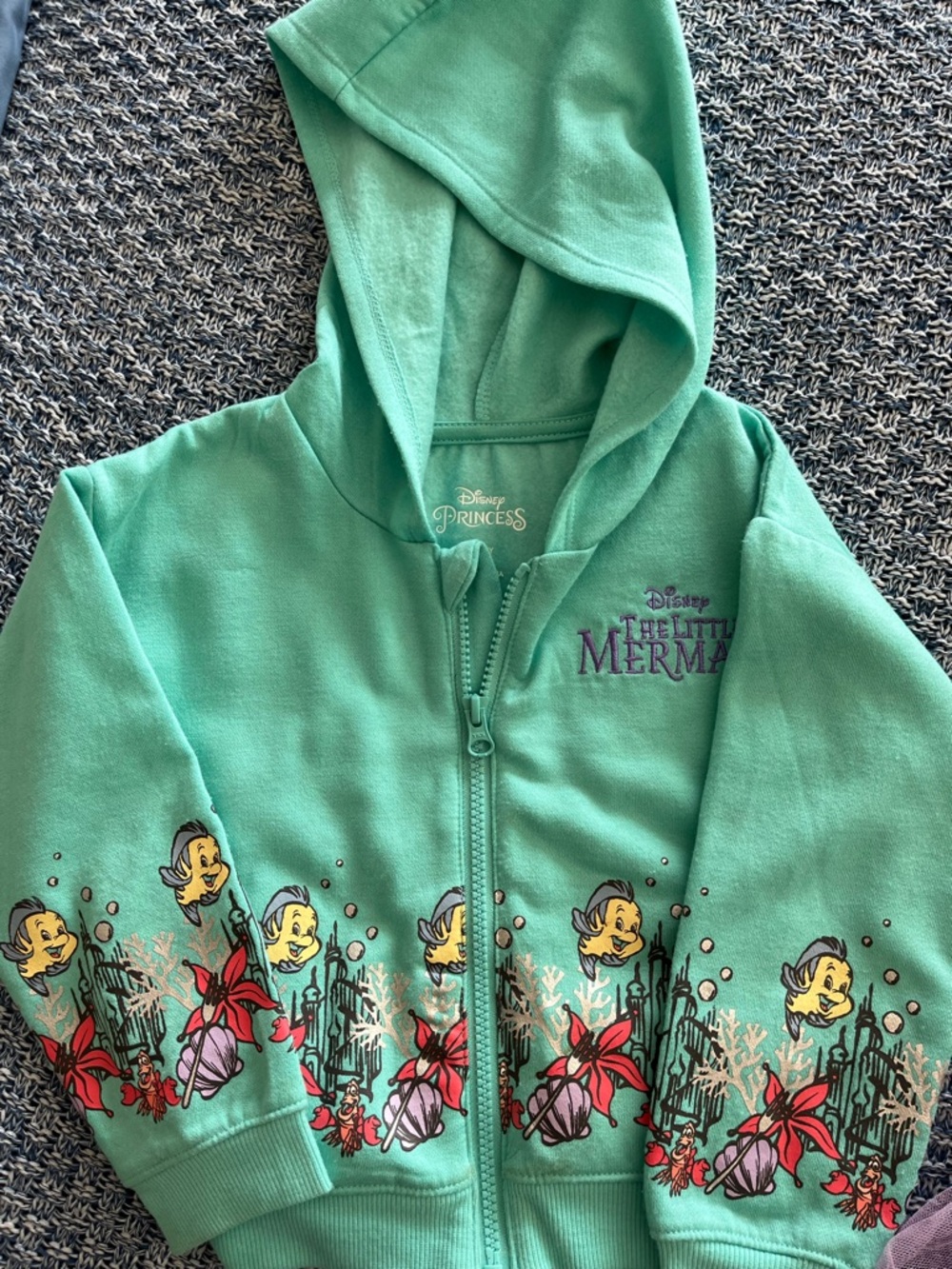 7 Piece BUNDLE 4-T Purple Anna Dress, Little Mermaid hoodie, Mirabel dress - Picture 4 of 11